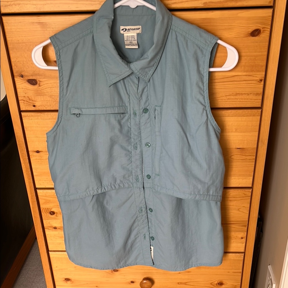 SPORTIF Women's Sleeveless Blue Blouse